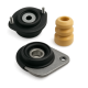 Shock absorber supports and bump stops