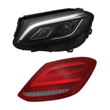 Headlights and tail lights