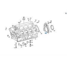 A1190111208 Крышка двигателя M119 V8 задняя E-class W210 E-class S210 S-class W140 CL C140 E-class W124 SL-Class R129