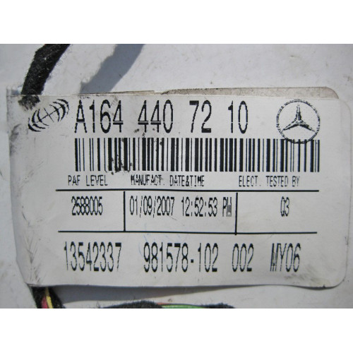 Mercedes-Benz A1644407210 Электропроводка задней двери ML W164 GL X164