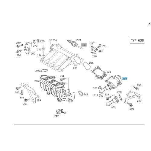 Mercedes-Benz A6110900254 Клапан EGR OM611