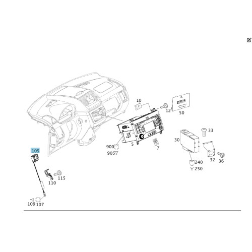Mercedes-Benz A6398200642 Вентилятор охлаждения аудиосистемы V-class W639 W636