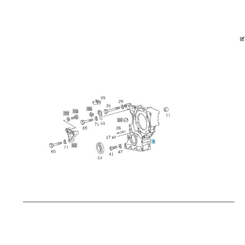 Mercedes-Benz A6010150601 Передняя крышка картера ГРМ OM603 OM601 OM602