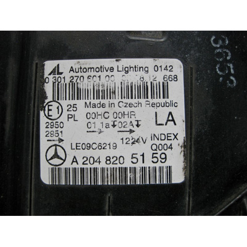 Mercedes-Benz A2048204959 Фара левая галоген C-Class W204 рестайл