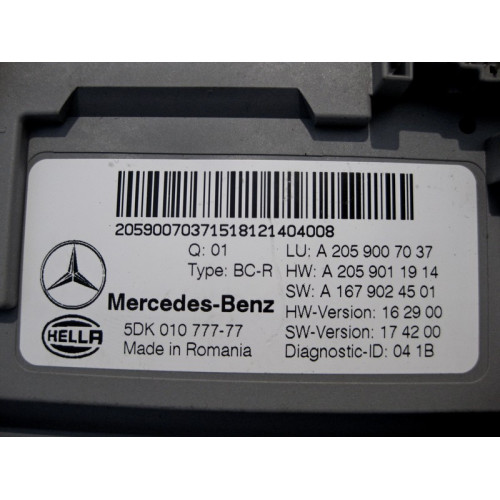 Mercedes-Benz A2059007037 Блок SAM задний C-Class W205