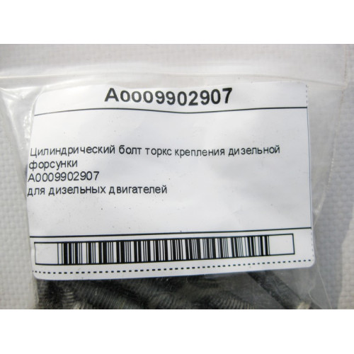 Mercedes-Benz A0009902907 Цилиндрический болт торкс крепления дизельной форсунки