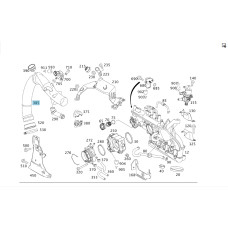 A2660980189 Engine Air Intake Duct M266 R4 A-class C169 A-class W169 B-class W245 M266