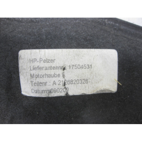 Mercedes-Benz A2126820326 Шумоизоляция капота левая E-class W212 E-class S212