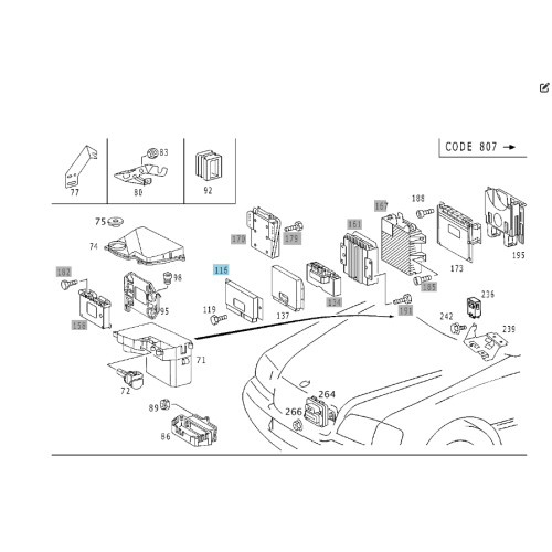 Mercedes-Benz A0195454732 Блок управления ETS C-class W202 E-class W210 E-class S210