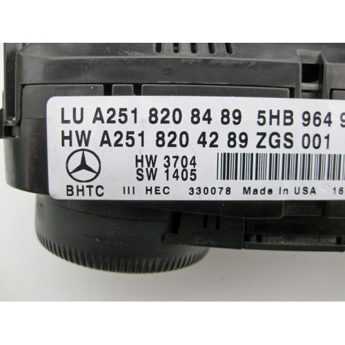 Mercedes-Benz A2518208489 Блок управления климатом GL X164 ML W164 R-Class W251