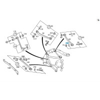 A1403570975 Disc - washer of the suspension arm bolt GL X164 ML W164 R-class short W251 R-class long V251 ML/GLE W166 GL/GLS X166 GLE Coupe C292 GLE W167 GL