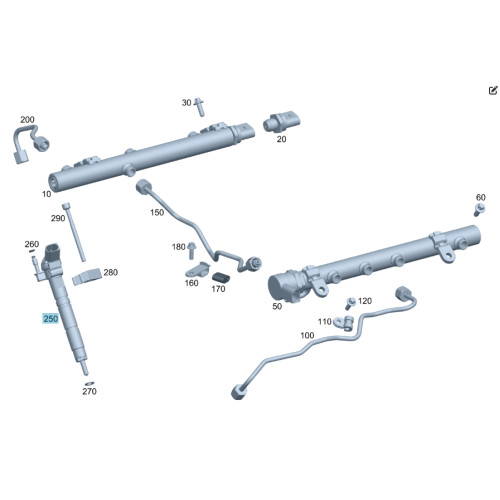 Mercedes-Benz A6420700487 Топливная дизельная форсунка OM642