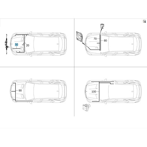 Mercedes-Benz A1664407834 Жгут электропроводки рулевой рейки ML W166 GL X166 ML/GLE W166 GL/GLS X166 GLE Coupe C292