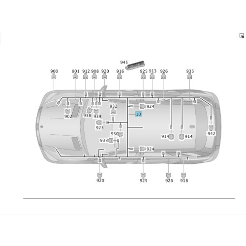 Mercedes-Benz A1664404332 Проводка салонная ML/GLE W166 GL/GLS X166 GLE Coupe C292