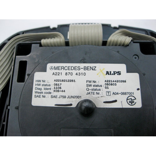 Mercedes-Benz A2218704310 Джойстик управления аудиосистемой с блоком кнопок S-Class W221 CL C216