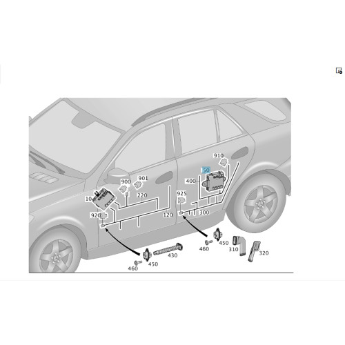 Mercedes-Benz A1669006507 Блок управления задней правой двери ML/GLE W166 GLE Coupe C292 GL/GLS X166