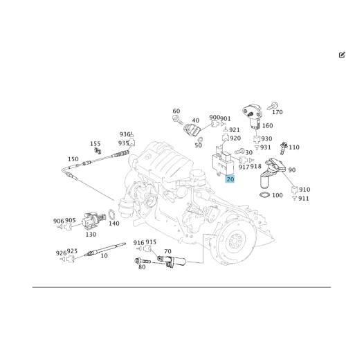 Mercedes-Benz A6401530479 Реле свечей накала OM640