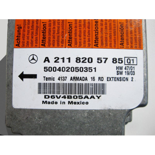 Mercedes-Benz A2118205785 Блок управления подушек безопасности E-Class W211 CLS C219