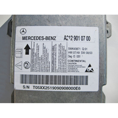 Mercedes-Benz A2129010700 Airbag control unit E-Class W212