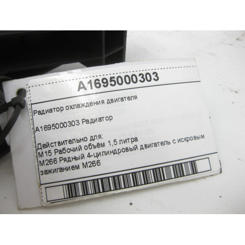 Mercedes-Benz A1695000303 Радиатор охлаждения двигателя
