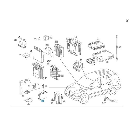 Mercedes-Benz A0255450632 Блок управления 5 ступенчатой АКП EGS51 ML W163