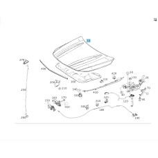 A1178800057 Hood CLA Shooting Brake X117 CLA C117