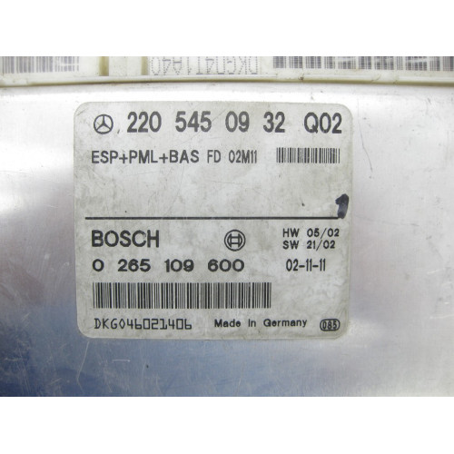 Mercedes-Benz A2205450932 Блок управления ESP+PML+BAS S-class short W220 S-class long V220