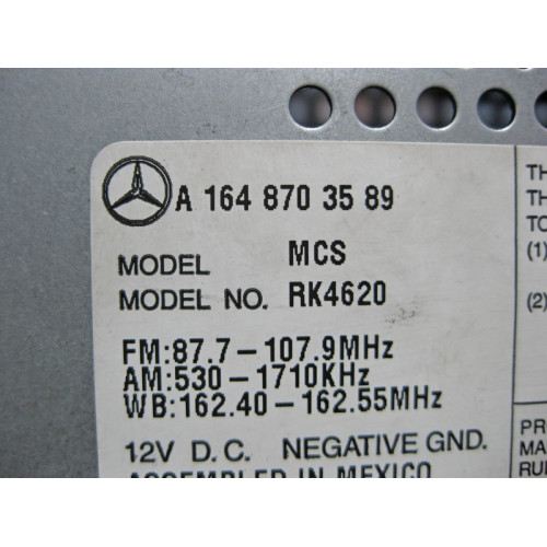 Mercedes-Benz A1648703589 Блок управления аудиосистемой Comand USA ML W164 GL X164