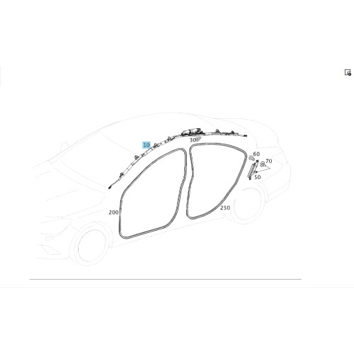 Mercedes-Benz A1178600102 Потолочная подушка безопасности левая CLA C117
