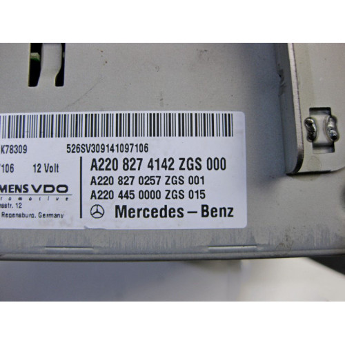 Mercedes-Benz A2208274142 Блок управления аудиосистемой Comand S-class W220 рестайл