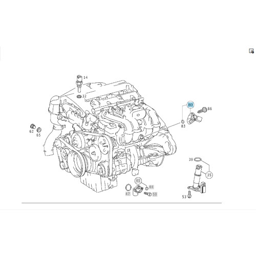 Mercedes-Benz A0051537228 Intake Air Pressure Sensor E-class S211 E-class W211 CLS C219 C-class W203 C-class S203 CL203 Sportcoupe CLC C203 CLK Coupe C209