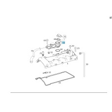 A6460101262 Engine Gas Ventilation Oil Separator Cover OM646