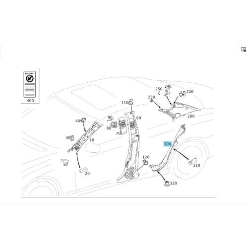 Mercedes-Benz A2196900226 9E54 Обшивка задней правой колёсной арки чёрная CLS C219