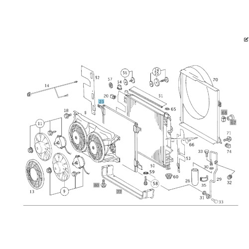 Mercedes-Benz A1638300170 Радиатор кондиционера ML W163