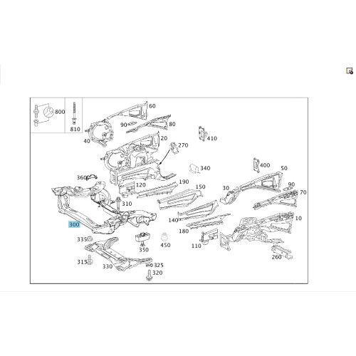 Mercedes-Benz A2116201187 Подрамник передний E-class W211 E-class S211