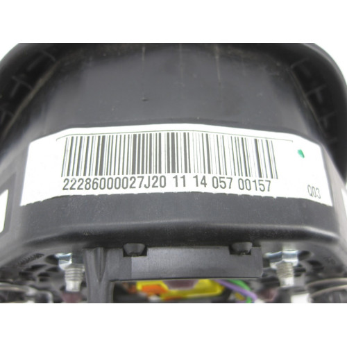 Mercedes-Benz A2228600002 7J20 Подушка в руль темно-серая в коже S-Class W222