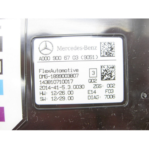 Mercedes-Benz A0009006703 9051 Стельовий плафон панорамного даху передній чорний