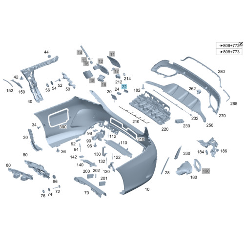 Mercedes-Benz A2058851224 Крышка буксирной проушины C-Class W205