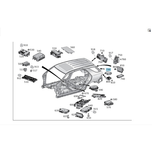 Mercedes-Benz A1665450052 Крышка блока управления топливом ML/GLE W166 GLE Coupe C292