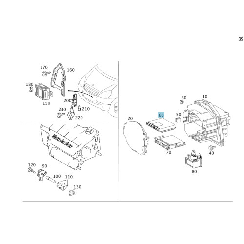 Mercedes-Benz A0285452632 Блок управления ESP+BAS A-class W168