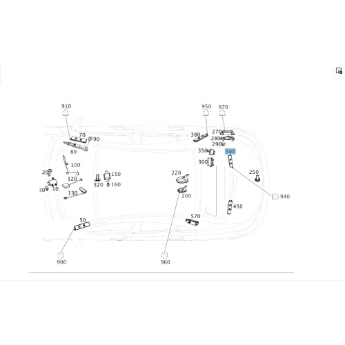 Mercedes-Benz A2229055904 Антенный усилитель M264 C-Class Coupe С205 C-Class W205 C-class Estate S205 GLC Coupe C253 GLC X253 G-class W463 ML/GLE W166 GL/GLS X166