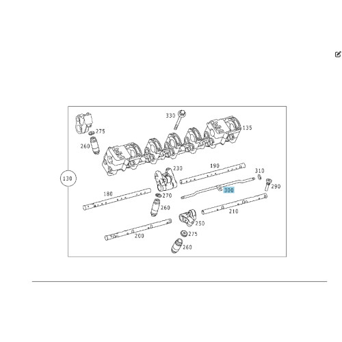 Mercedes-Benz A1370500085 Маслопровод левой ГБЦ двигателя M137