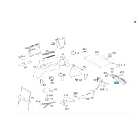 A1646901087 8K67 Накладка проёма багажника нижняя бежевая  GL X164
