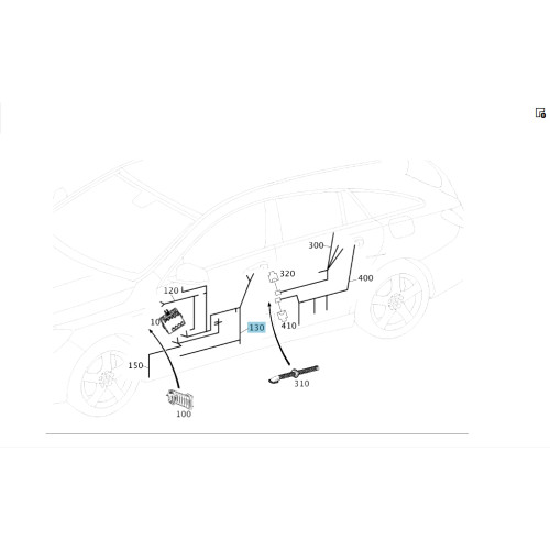 Mercedes-Benz A1175400705 Проводка передней двери CLA Shooting Brake X117 CLA C117