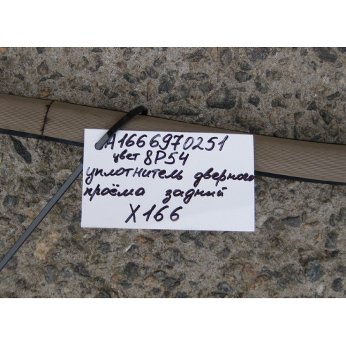 Mercedes-Benz A1666970251 8P54 Уплотнитель задней двери бежевый GL X166