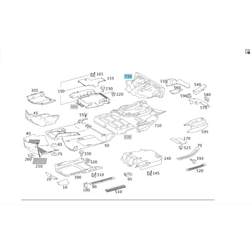 Mercedes-Benz A1646801618 Обшивка рамы 3-го ряда сидений GL X164 GL/GLS X166