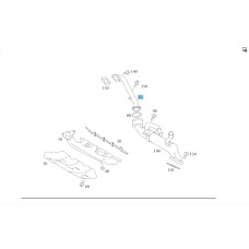 A6401410204 Трубка до охолоджувача двигуна OM640 R4 2.0 cdi EGR A-class C169 A-class W169 B-class W245