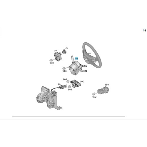 Mercedes-Benz A1669000108 9051 Подрулевой переключатель ML/GLE W166 GL/GLS X166