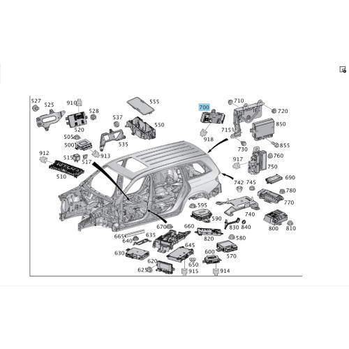 Mercedes-Benz A1669008512 Блок управление крышкой багажника ML/GLE W166 GL/GLS X166