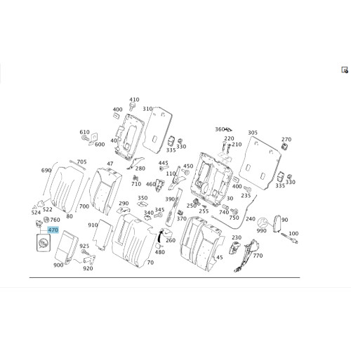 Mercedes-Benz A1649245737 8K67 Крышка крепления детского сидения бежевая ML W164